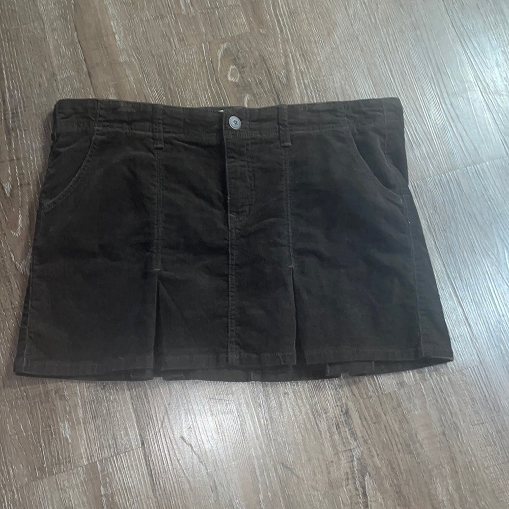 NWT Old Navy Brown Corduroy Skirt Size 14